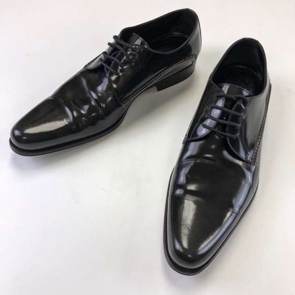 Dolce & Gabanna black leather men’s tie up dress shoes Size 9.5 main image 11